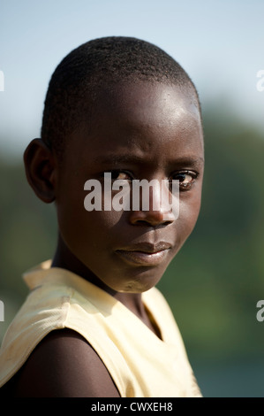 Girl portrait, Rubavu, Rwanda Banque D'Images