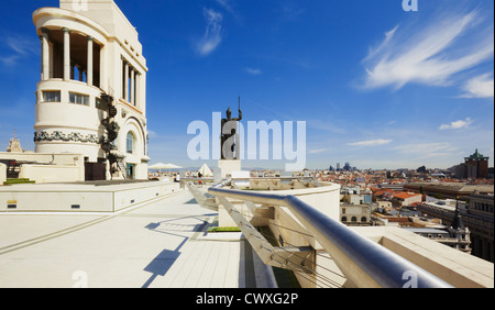 Círculo de Bellas Artes terrasse. Madrid. Espagne Banque D'Images