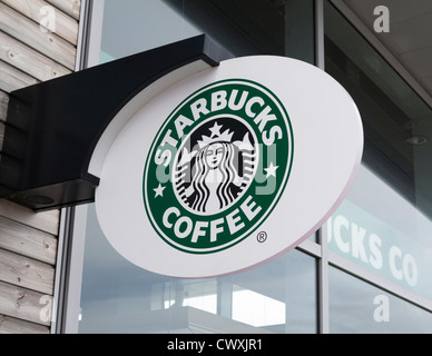 Logo signe Starbucks Banque D'Images