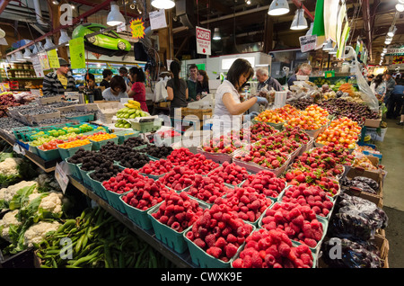 Le marché de Granville Island, Vancouver, Canada Banque D'Images