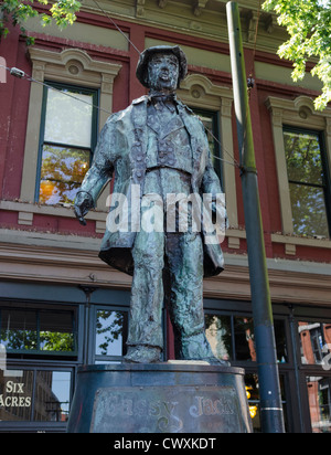 Statue de Gassy Jack dans Gastown, Vancouver, Canada Banque D'Images