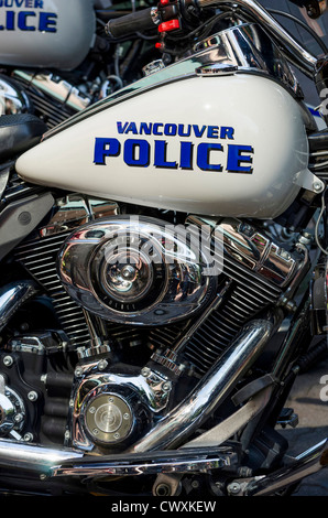 Harley Davidson - les motos de police de Vancouver, Canada Banque D'Images