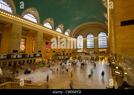 Grand Central Terminal de New York. Une longue exposition artistique Banque D'Images