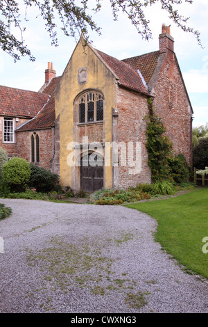 Wells Somerset UK la nervure d'une ancienne maison canoniale du 15e siècle se trouve à côté de la cathédrale de Wells Banque D'Images