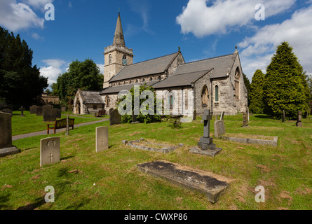 L'église paroissiale de Saint Ricarius dans Aberford. Banque D'Images