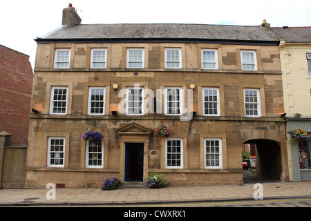 Bâtiment classé Grade II géorgienne dans Newgate Street, Morpeth, Northumberland, Angleterre. Banque D'Images