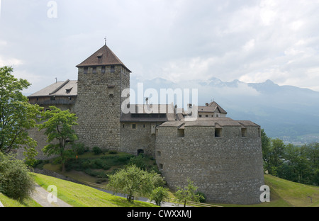 Château de Vaduz (fondée en XII siècle), le palais et la résidence officielle du Prince de Liechtenstein Banque D'Images