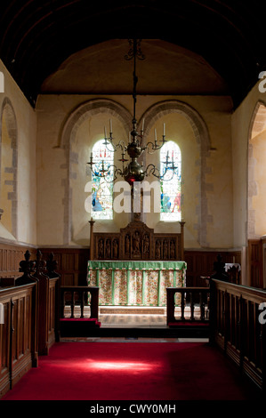 Église Saint Jean-Baptiste, Coln St Aldwyns, Gloucestershire, Royaume-Uni Banque D'Images