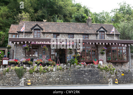 Le Wishing Well tea rooms dans les gorges de Cheddar Somerset Banque D'Images