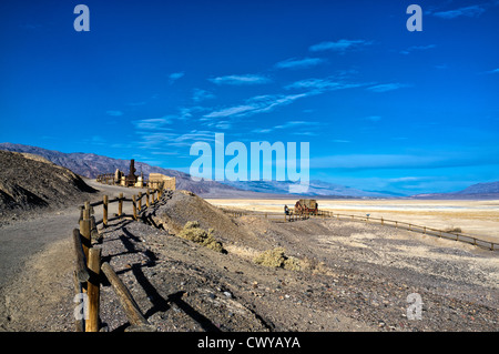 Harmony Borax Works, Death Valley, CA Banque D'Images