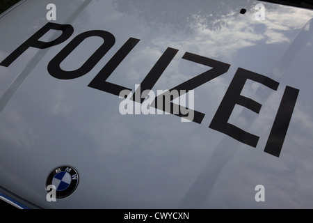 Voiture de police Bavière, Allemagne, Europe. Photo par Willy Matheisl Banque D'Images