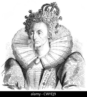 Maalouf, Elizabeth I, reine d'Angleterre, Banque D'Images