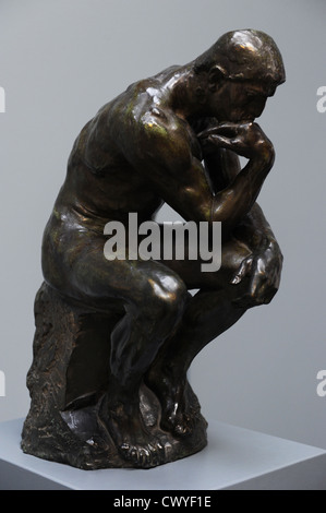 Auguste Rodin (1840-1917). Le sculpteur français. Le Penseur. Le bronze. 1900-1901 (1880). Ny Carlsberg Glyptotek. Copenhague. Le Danemark. Banque D'Images