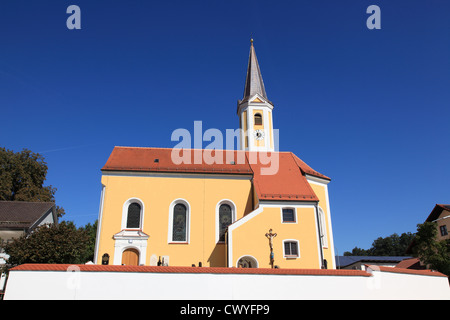 Église à Mosthann, Gemeinde Postau, Kreis Landshut, Bavière, Allemagne, Europe. Banque D'Images