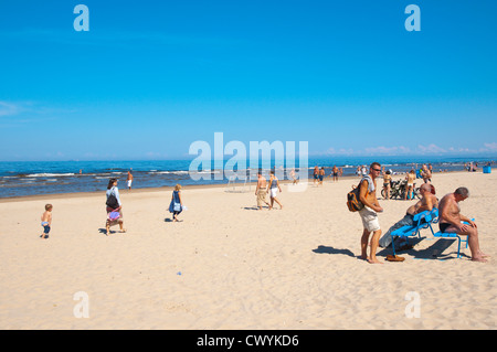 Plage de Bulduri à Jurmala beach resort près de Riga Lettonie Europe Banque D'Images