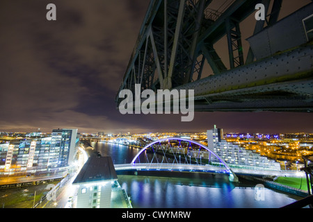 La vue de la grue à Glasgow Finnieston Banque D'Images