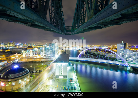 La vue de la grue à Glasgow Finnieston Banque D'Images