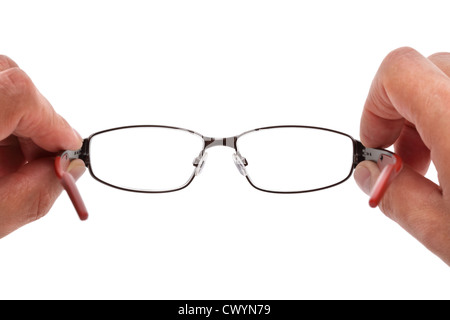 Spectacles Holding Banque D'Images