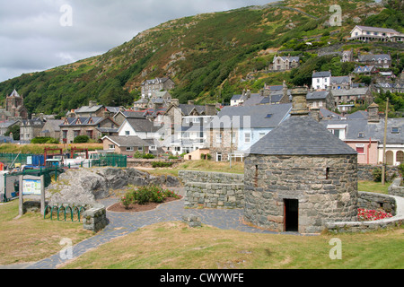 La maison ronde l'ancienne écluse jusqu'Barmouth Gwynedd au Pays de Galles UK Banque D'Images