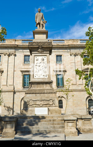 Monument à Antonio López y López Port Vell Barcelona La Catalogne Espagne ES Banque D'Images