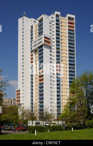 Highrise, Fritz-Erler-Allee, Neukölln, Berlin, Germany, Europe Banque D'Images