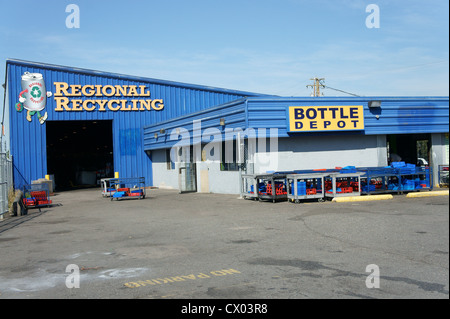 Centre de recyclage à Vancouver, Colombie-Britannique, Canada Banque D'Images