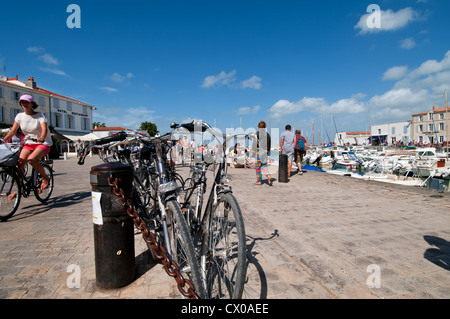 La jolie station balnéaire de La Rochelle, Île de Ré, Charente-Maritime, Poitou-Charentes, France. Banque D'Images