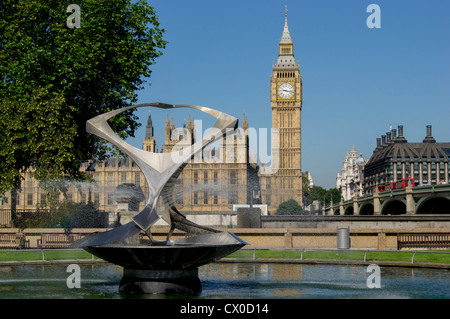 Royaume-uni, Angleterre, Londres, Big Ben Elizabeth Tower Banque D'Images