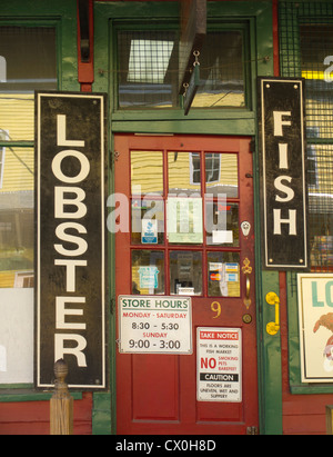 Marché aux poissons du port de Portland Maine Banque D'Images