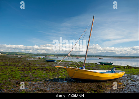 Findhorn Bay sur le Moray Firth, région de Grampian, en Écosse. 8432 SCO Banque D'Images