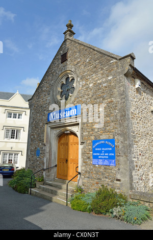 Musée Allhallows de dentelle et des antiquités locales, High Street, Honiton, Devon, Angleterre, Royaume-Uni Banque D'Images