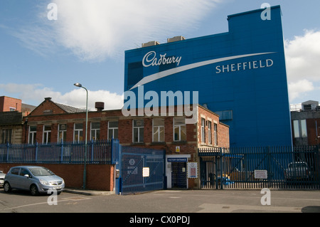 L'usine de chocolat Cadbury cadbury usines en Sheffield uk manufacturing plant Banque D'Images