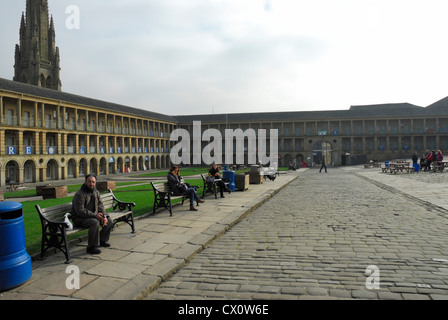 Vue globale de Halifax Piece Hall. Banque D'Images