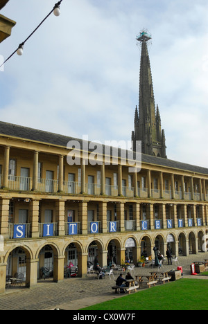 Vue globale de Halifax Piece Hall. Banque D'Images