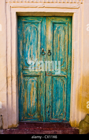 Porte de l'hôtel, Djerba, Tunisie Banque D'Images