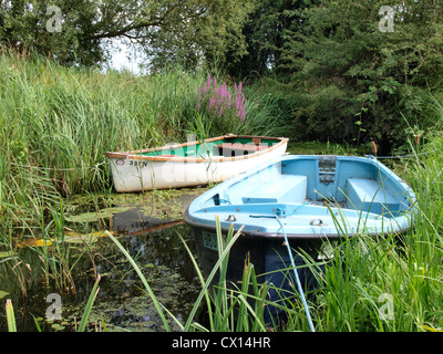 Deux barques, Norfolk, UK Banque D'Images