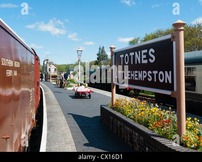 Littlehempston Totnes station sur la ligne de chemin de fer du sud du Devon en Grande-Bretagne Banque D'Images