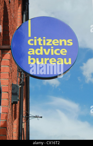 Le Bureau de conseil aux citoyens sign Banque D'Images