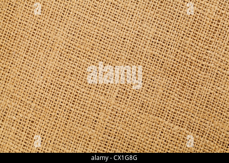 Tissu jute marron texture de fond avec diagonale Banque D'Images