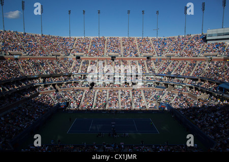 Arthur Ashe Stadium lors de la finale des femmes à l'US Open de Tennis 2012 Banque D'Images