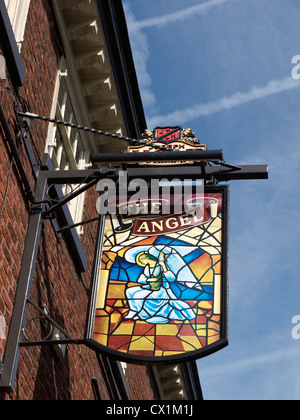 L'Ange enseigne de pub à Knutsford Cheshire UK Banque D'Images