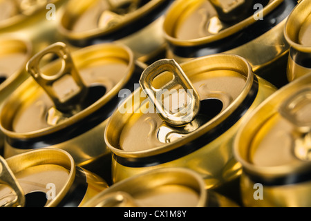 Canettes vides Banque D'Images