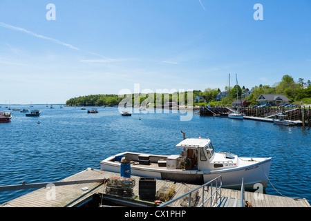 Le port de Rockport, comté de Knox, Maine, USA Banque D'Images