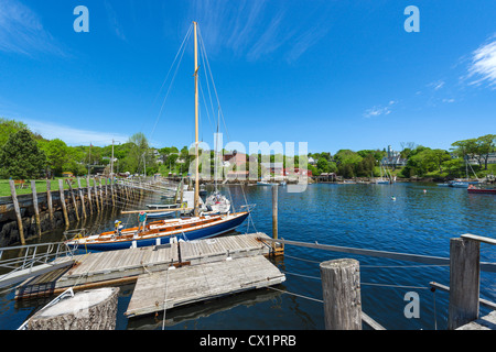 Le port de Rockport, comté de Knox, Maine, USA Banque D'Images