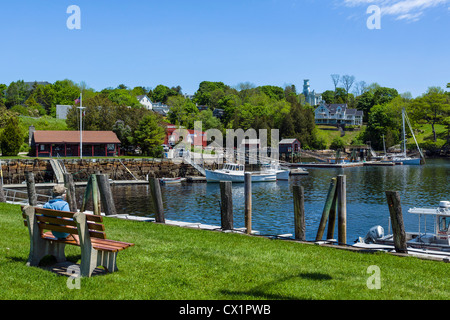 Le port de Rockport, comté de Knox, Maine, USA Banque D'Images