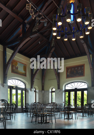 Le Mont Royal Montréal Chalet Lookout le repos et coin repas Banque D'Images