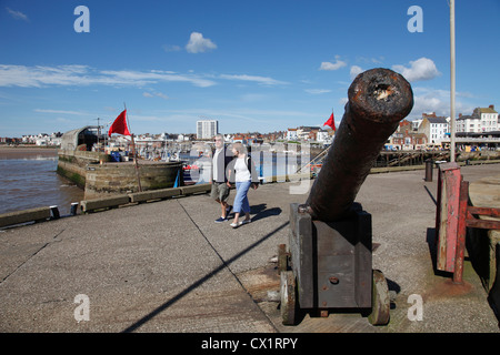 Le port de Bridlington, East Riding, Angleterre, Royaume-Uni Banque D'Images