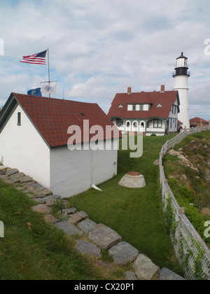 Portland Head Light à Cape Elizabeth dans le Maine Banque D'Images