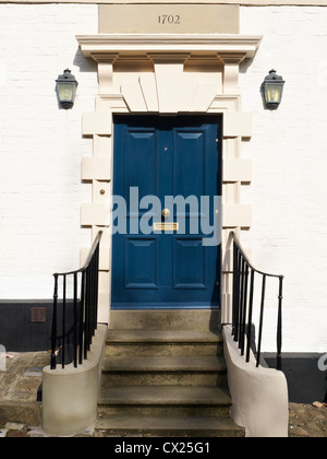 Entrée avec escalier victorien à Knutsford Royaume-uni Banque D'Images
