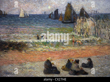 Paul Gauguin (1848-1903). Artish français. Côte de Dieppe, 1885. Ny Carlsberg Glyptotek. Copenhague. Le Danemark. Banque D'Images